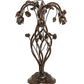 Meyda Lighting Tiffany Pond Lily 18" 6-Light Mahogany Bronze Table Lamp With Green Shade Glass