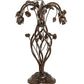 Meyda Lighting Tiffany Pond Lily 18" 6-Light Mahogany Bronze Table Lamp With Violet Shade Glass