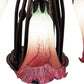 Meyda Lighting Tiffany Pond Lily 24" 12-Light Mahogany Bronze Chandelier With Cranberry & Light Green Shade Glass