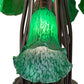 Meyda Lighting Tiffany Pond Lily 24" 12-Light Mahogany Bronze Chandelier With Green Shade Glass