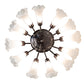 Meyda Lighting Tiffany Pond Lily 24" 12-Light Mahogany Bronze Chandelier With White Shade Glass