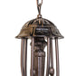 Meyda Lighting Tiffany Pond Lily 24" 7-Light Mahogany Bronze Chandelier With Pink & Amber Shade Glass