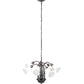 Meyda Lighting Tiffany Pond Lily 24" 7-Light Mahogany Bronze Chandelier With White Shade Glass