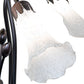 Meyda Lighting Tiffany Pond Lily 24" 7-Light Mahogany Bronze Chandelier With White Shade Glass