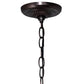 Meyda Lighting Tiffany Pond Lily 26" 7-Light Mahogany Bronze Chandelier With Yellow & Beige Shade Glass