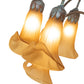 Meyda Lighting Tiffany Pond Lily 262122 61" 12-Light Bronze Floor Lamp With Amber Shade Glass