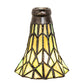 Meyda Lighting Tiffany Pond Lily 4" Green Stained Shade Glass