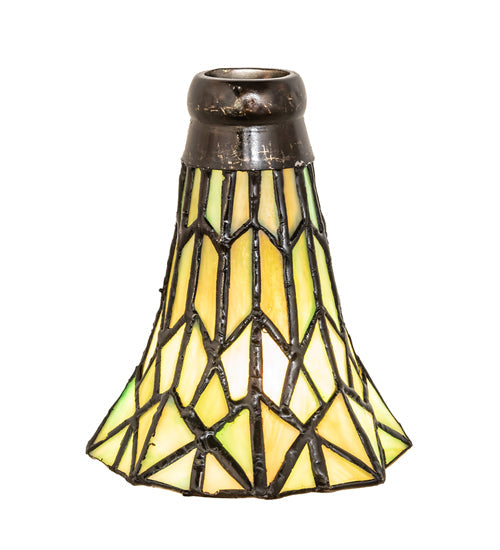 Meyda Lighting Tiffany Pond Lily 4" Green Stained Shade Glass