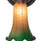 Meyda Lighting Tiffany Pond Lily 5" Mahogany Bronze Wall Sconce With Amber & Green Shade Glass
