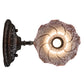 Meyda Lighting Tiffany Pond Lily 5" Mahogany Bronze Wall Sconce With Amber & Purple Favrile Shade Glass