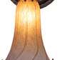 Meyda Lighting Tiffany Pond Lily 5" Mahogany Bronze Wall Sconce With Amber & Purple Favrile Shade Glass