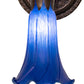Meyda Lighting Tiffany Pond Lily 5" Mahogany Bronze Wall Sconce With Blue Shade Glass