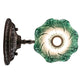 Meyda Lighting Tiffany Pond Lily 5" Mahogany Bronze Wall Sconce With Green Shade Glass
