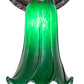 Meyda Lighting Tiffany Pond Lily 5" Mahogany Bronze Wall Sconce With Green Shade Glass