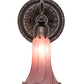 Meyda Lighting Tiffany Pond Lily 5" Mahogany Bronze Wall Sconce With Lavender Shade Glass