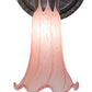 Meyda Lighting Tiffany Pond Lily 5" Mahogany Bronze Wall Sconce With Pink Shade Glass