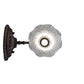 Meyda Lighting Tiffany Pond Lily 5" Mahogany Bronze Wall Sconce With White Shade Glass