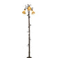 Meyda Lighting Tiffany Pond Lily 58" 3-Light Mahogany Bronze Floor Lamp With Amber Shade Glass