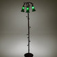 Meyda Lighting Tiffany Pond Lily 58" 3-Light Mahogany Bronze Floor Lamp With Green Shade Glass