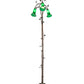 Meyda Lighting Tiffany Pond Lily 58" 3-Light Mahogany Bronze Floor Lamp With Green Shade Glass