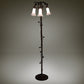 Meyda Lighting Tiffany Pond Lily 58" 3-Light Mahogany Bronze Floor Lamp With White Shade Glass