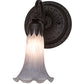 Meyda Lighting Tiffany Pond Lily 6" Oil Rubbed Bronze Wall Sconce With Gray Shade Glass