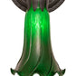 Meyda Lighting Tiffany Pond Lily 6" Oil Rubbed Bronze Wall Sconce With Green Favrile Shade Glass