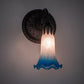 Meyda Lighting Tiffany Pond Lily 6" Oil Rubbed Bronze Wall Sconce With Pink & Blue Shade Glass