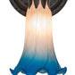 Meyda Lighting Tiffany Pond Lily 6" Oil Rubbed Bronze Wall Sconce With Pink & Blue Shade Glass