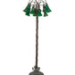 Meyda Lighting Tiffany Pond Lily 61" 12-Light Bronze Floor Lamp With Green Shade Glass