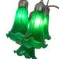 Meyda Lighting Tiffany Pond Lily 61" 12-Light Bronze Floor Lamp With Green Shade Glass