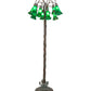 Meyda Lighting Tiffany Pond Lily 61" 12-Light Bronze Floor Lamp With Green Shade Glass