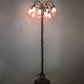 Meyda Lighting Tiffany Pond Lily 61" 12-Light Bronze Floor Lamp With Pink Shade Glass