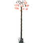 Meyda Lighting Tiffany Pond Lily 61" 12-Light Bronze Floor Lamp With Pink Shade Glass