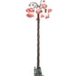 Meyda Lighting Tiffany Pond Lily 61" 12-Light Bronze Floor Lamp With Violet Shade Glass