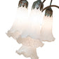 Meyda Lighting Tiffany Pond Lily 61" 12-Light Bronze Floor Lamp With White Shade Glass