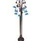 Meyda Lighting Tiffany Pond Lily 63" 12-Light Mahogany Bronze Floor Lamp With Blue & Pink Shade Glass