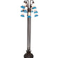 Meyda Lighting Tiffany Pond Lily 63" 12-Light Mahogany Bronze Floor Lamp With Blue & Pink Shade Glass