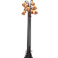 Meyda Lighting Tiffany Pond Lily 63" 12-Light Mahogany Bronze Floor Lamp With Petal Amber Shade Glass