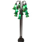 Meyda Lighting Tiffany Pond Lily 63" 12-Light Mahogany Bronze Floor Lamp With Petal Green Shade Glass