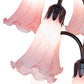 Meyda Lighting Tiffany Pond Lily 63" 12-Light Mahogany Bronze Floor Lamp With Petal Pink Shade Glass