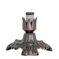 Meyda Lighting Tiffany Pond Lily 7" Mahogany Bronze Victorian Mini Table Lamp With Amber and Purple Shade Glass