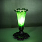 Meyda Lighting Tiffany Pond Lily 7" Mahogany Bronze Victorian Mini Table Lamp With Green Shade Glass