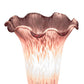 Meyda Lighting Tiffany Pond Lily 7" Mahogany Bronze Victorian Mini Table Lamp With Lavender Shade Glass
