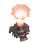 Meyda Lighting Tiffany Pond Lily 7" Mahogany Bronze Victorian Mini Table Lamp With Pink Shade Glass