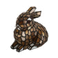 Meyda Lighting Tiffany Rabbit 7" Accent Table Lamp With Honey Shade Glass