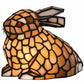 Meyda Lighting Tiffany Rabbit 7" Accent Table Lamp With Honey Shade Glass