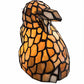 Meyda Lighting Tiffany Rabbit 7" Accent Table Lamp With Honey Shade Glass