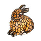 Meyda Lighting Tiffany Rabbit 7" Accent Table Lamp With Honey Shade Glass