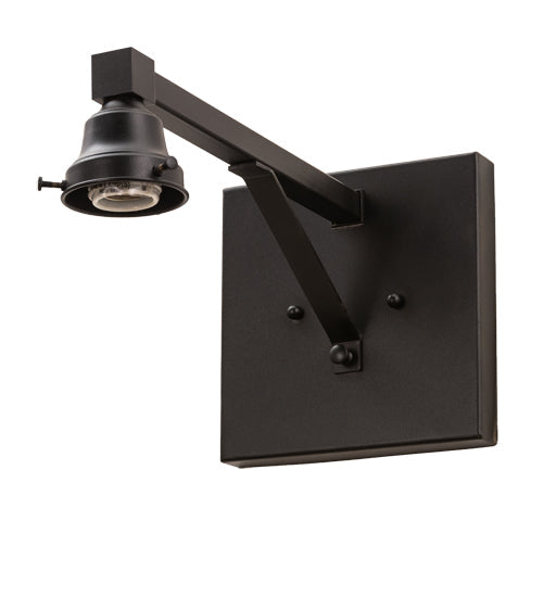 Meyda Lighting Tiffany Roman 12" Textured Black Wall Sconce With Multi-Colored Stained Shade Glass